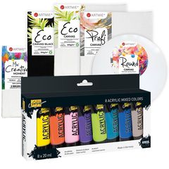 Veliki set mini platna i set akrilnih boja Solo Goya