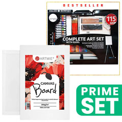 Veliki umjetnički set START s ARTMIE platnom na kartonu
