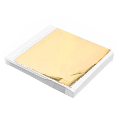 Zlatni metalik zlatni listići za pozlatu 14 x 13 cm 100 listova
